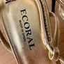 Ecoral special occasion gold leather heels 7/40 Image 7