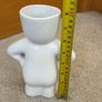 white ceramic "Air Head" planter Image 6