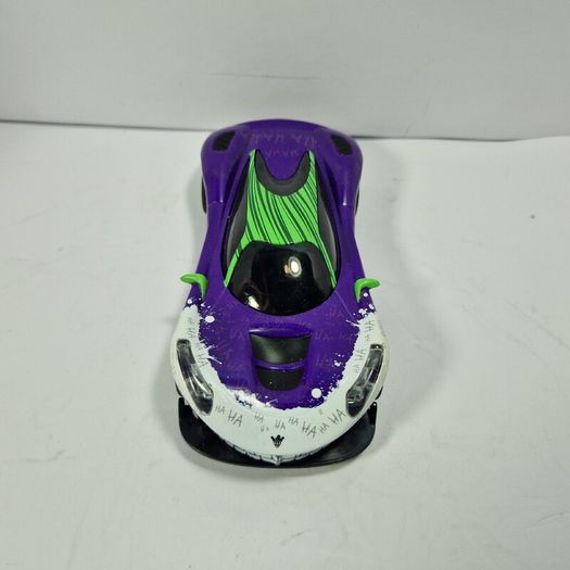 Scalextric C4142 Joker Slot Car  - has front lights  (batman street supercar classic tv )