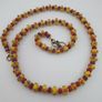 Antique Venetian African Eyes & Red African Tiny tire Shape Glass Beads Necklace Image 6
