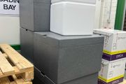 Styrofoam storage boxes