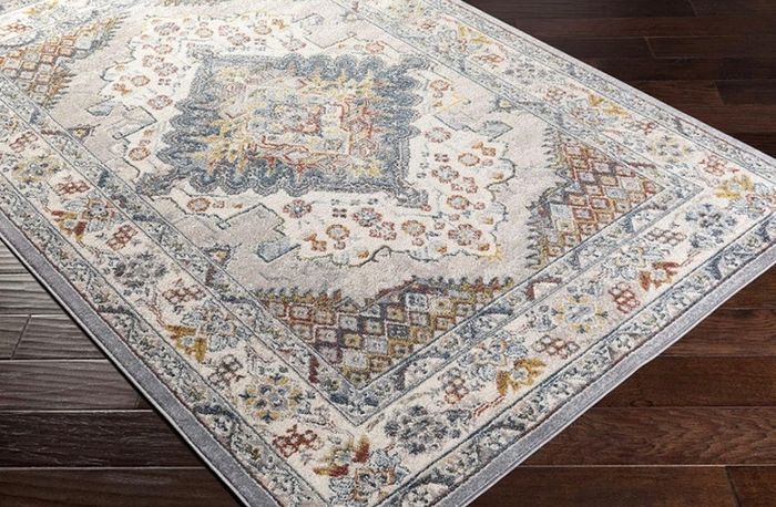 Vintage - Chic Area Rugs Living Room, Dining Room, Bedroom - Traditional , Oriental Boho Rug Style and Soft Medium Pile for Easy Care - Large 157x213 cm (FREE POSTAGE)