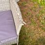 Grey Ratan Table and Chairs for patio Image 6