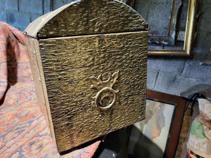 Brass coal box