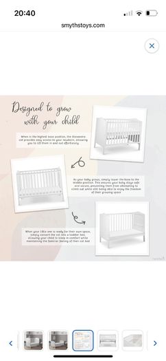 Cot bed and mattress