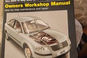 Vw Passat Owners Workshop Manual. 4-cyl Dec 2000 To May 2005. (x To 05 Reg) Petrol &amp; Diesel. First Edition Hardback In Very Good Condition.  See Photos For Condition.