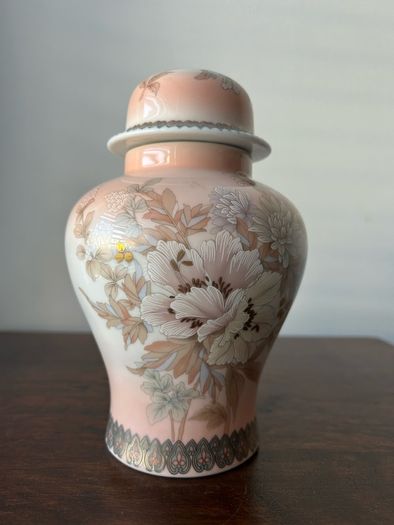Vintage Multicoloured Japanese Mantle Art Vase 1980s