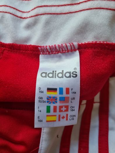Adidas vest retro vintage Gilet red top adibreak shirt t-shirt poppers D164 Size S small the Brand