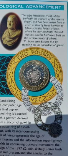 England 1997 2 Pound Coin   Uncirculated Coin