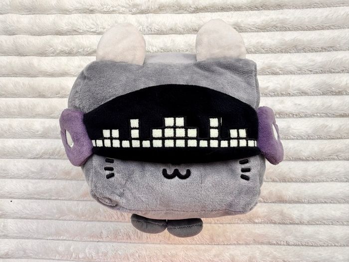 Pet Simulator X Techno Cat Plush with Headphones approx. 18 cm. Used Please see photos