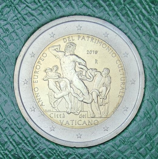 Vatican 2 Euro Brilliant Uncirculated Coin 2018 - European Year of Cultural Heritage