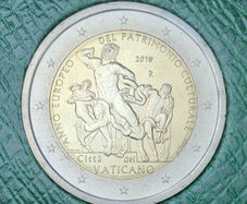 Vatican 2 Euro Brilliant Uncirculated Coin 2018 - European Year of Cultural Heritage