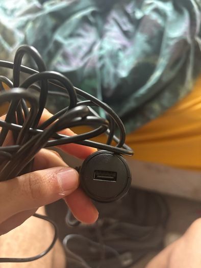 Car charger, USB and USB C port.
