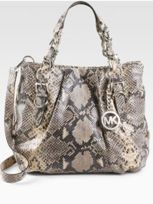 Michael Kors python tote bag