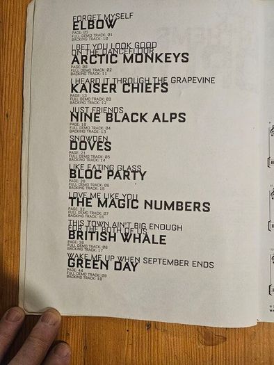 New Rock Anthems Drums. Complete With Cd. Large Volume Paperback In Good Condition.  See Photos For Same.