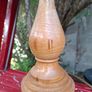 Vintage Wood Lamp and Shade Image 2