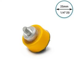 Glass Polish GP12706 Hook and Loop Backing Pad, Spot Backer pad with 1/4 thread/diameter: 1'' 25mm