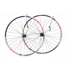 700C Road (Pair) Black Double Wall 2200 Hubs Quick Release