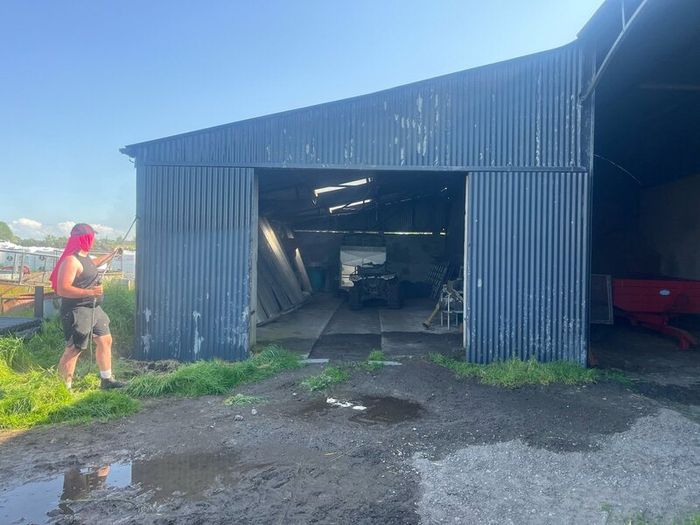 Farm shed painting