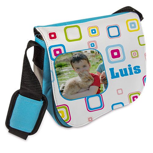 Personalised Custom Printed Kids Bag Julia Light Blue