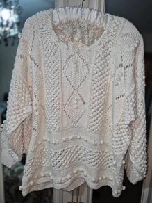 Vintage Golden Spiderweb Handknit Jumper, AV
