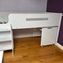 White mid sleeper cabin bed Image 3