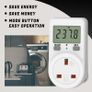Electricity Usage Monitor Power Meter Plug Energy Monitor Plug Meter UK Energy Cost Meter 5 Modes, Socket Power Monitors Power Consumption Meter Electricity Usage Consumption KWH Amp Volt Watt Meter Image 3