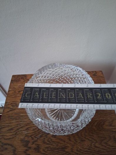 Crystal bowl sTc etched