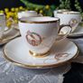 Arklow Pottery Tara Brooch 6 Coffee Cups and Sausers Image 3