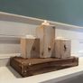 Rustic Tea Light/Candle Table Centre Piece Image 2