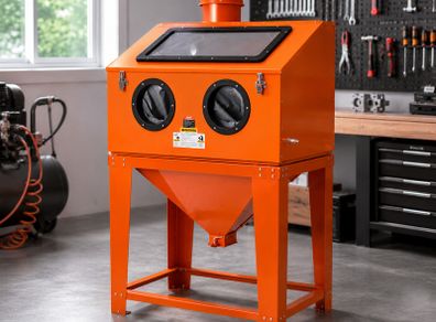341L Sandblasting Cabinet with Dust Extraction