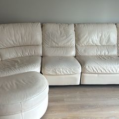 Natuzzi genuine leather sofa