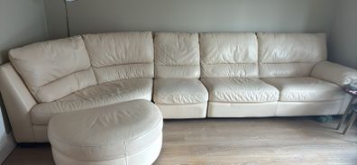 Natuzzi genuine leather sofa