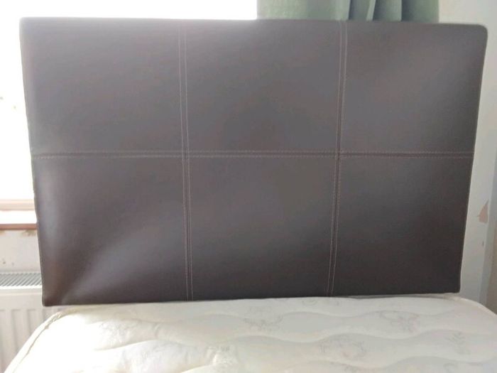 Single bed with matress and headboard