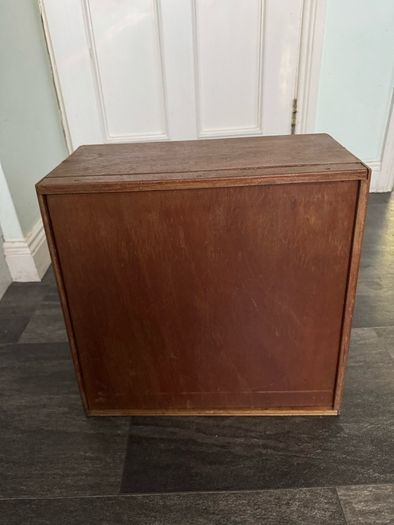 Vintage Wooden Shop Countertop Display Case (Rear Sliding Door) - 40cm x 44cm