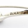 925 Vintage Sterling Silver Spinel & CZ Brooch Image 4