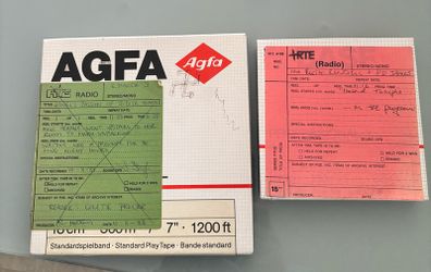 Two ex RTE program archive tapes