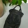 ZARA black supersoft leather tassle hand held bag Image 2