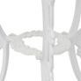 3 Piece Bistro Set Cast Aluminium White Image 3