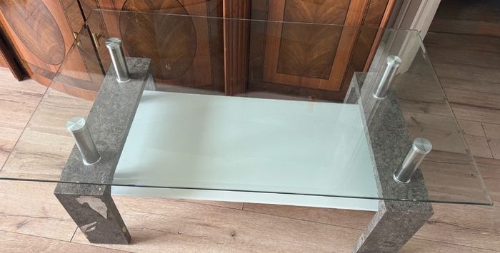 Two tier Glass table in great condition.