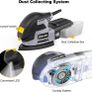 Detail Mouse Sander, 220W Compact Sander Machine for Wood, 13,000 RPM Sanders with Dust Collection, 12PCS Standard Sandpapers, 4 Finger Attachment and Sanding Pad Included (FREE POSTAGE) Image 2