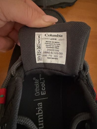 Columbia Waterproof kids shoes ,size 3 uk(36 eu)