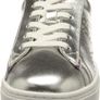 Armani Exchange Womens Mina with Perforated Side Logo Sneaker, Silver+Purple, UK 2, EU 35, US 4 Image 10