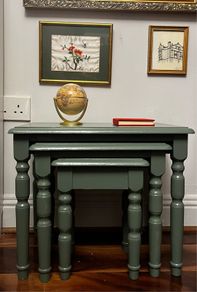 Vintage Nest of Tables GREEN