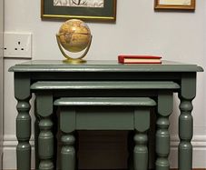 Vintage Nest of Tables GREEN
