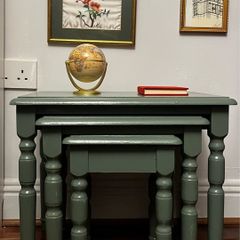 Vintage Nest of Tables GREEN