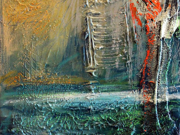 Abstract Irish Landscapes with a Hint of Orange