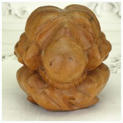 Hand Carved Teak Wood Weeping Buddha Statue