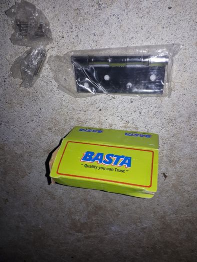 Basta Chrome Door Hinge