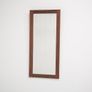 Vintage Swedish Minimalist Rosewood Mirror, 1960s Image 2